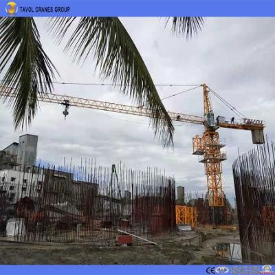 6 Ton Tower Crane 60m Boom Qtz80 Construction Building Tower Crane