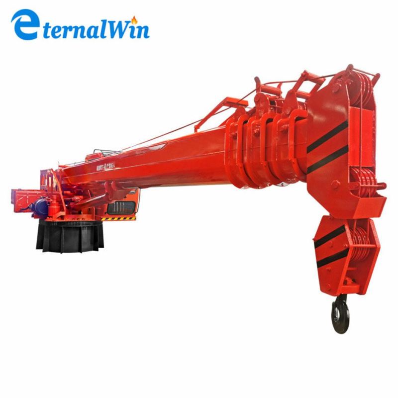 Marine Electric Hydraulic Handling Slewing Ship Jib Deck Pedestal Crane