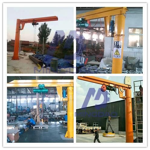 Motor Rotation Arm Lift 5t Jib Crane with Electric Hoist
