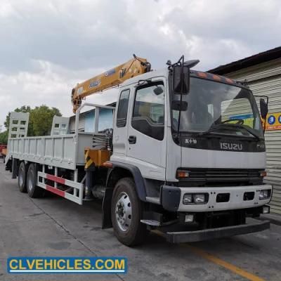 Isuzu 6X4 300HP 6ton Telescopic Straight Arm Crane Boom Truck for Construction Machinery