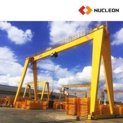 Outdoor 3 Ton - 20 Ton Rail Mounted Single Beam Gantry Crane with Electric Hoist