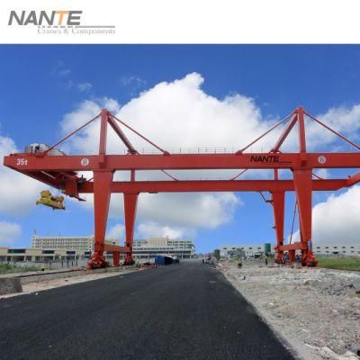 China Manufactured Rail Mounted Double Girder Gantry Crane