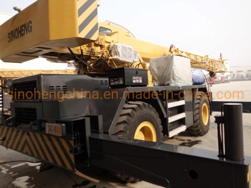 Four Wheel Mobile Rough Terrain Crane 50t in Tanzania