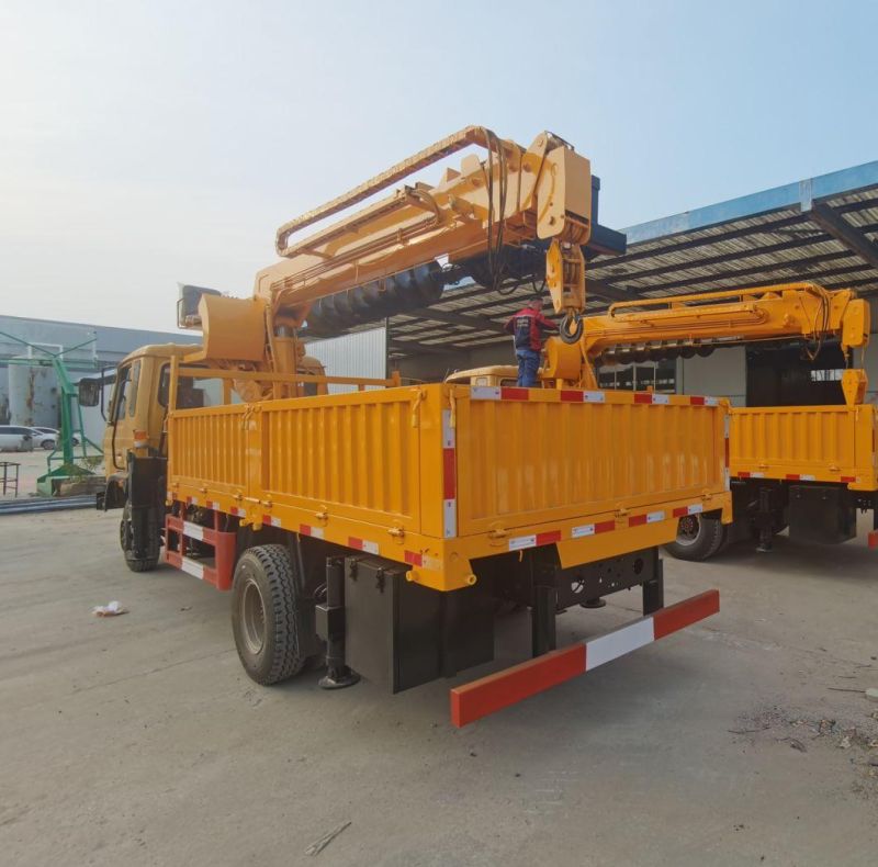 2022 Product 5 Ton Truck Mounted Crane 13m Pickup Truck Crane with an Augur