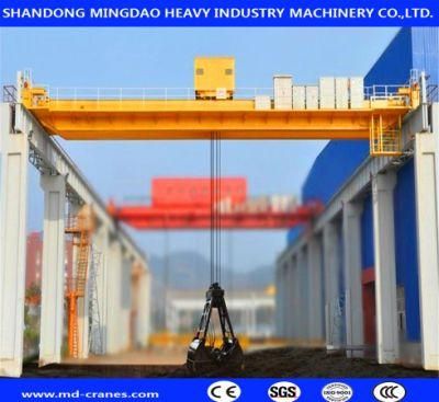 35ton Double Girder Rail Mounted Grab Bucket Crane China Supplier