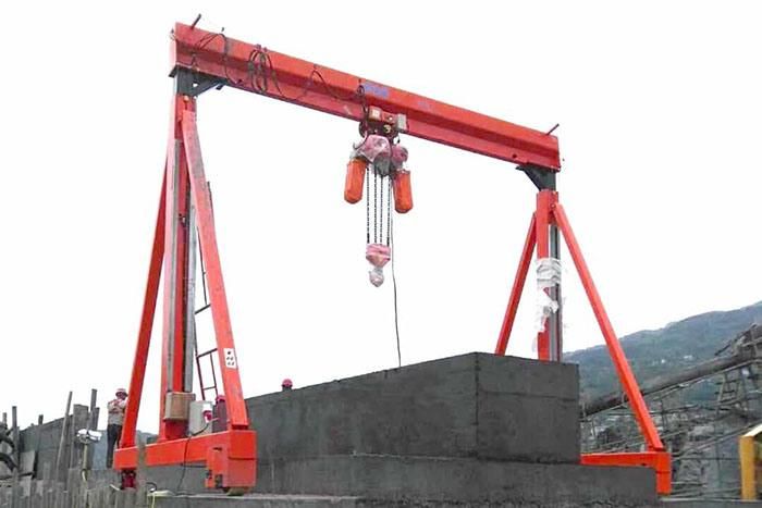 Manual Gantry Crane 500kg, 1t, 2t, 3t, 5t, 10t