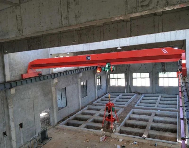 Good Price Garbage Crane Single Double Girder Beam Overhead Bridge Crane with Grab Hook