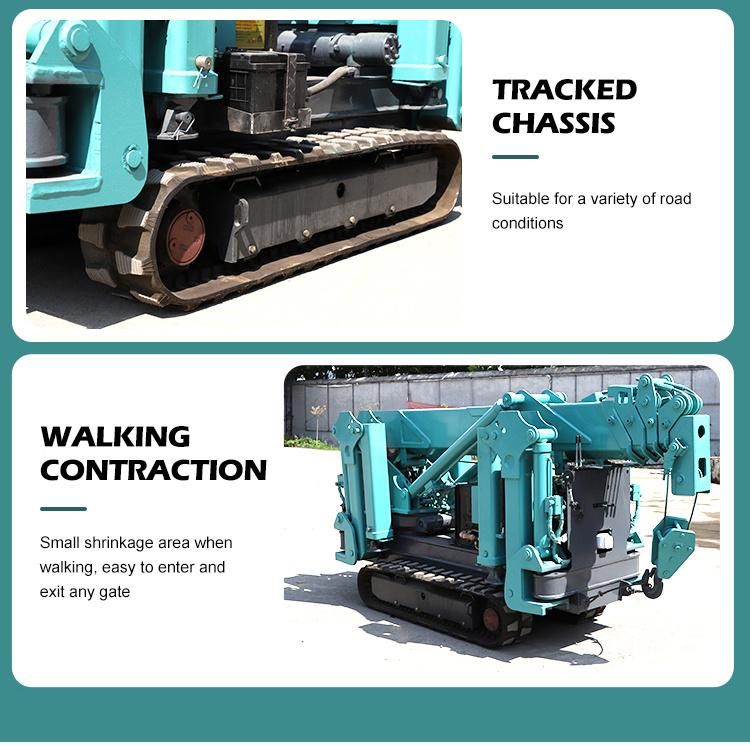 Telescopic Towable Trailer Spider Crane