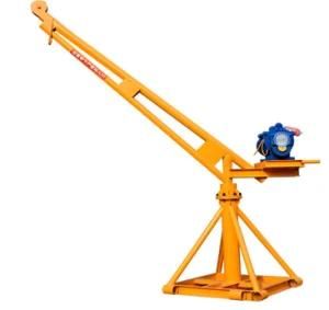 Different Capacity 360 Degree Rotating 800kg Shaft Construction Electric Mini Hoist Small Lift Davit Crane