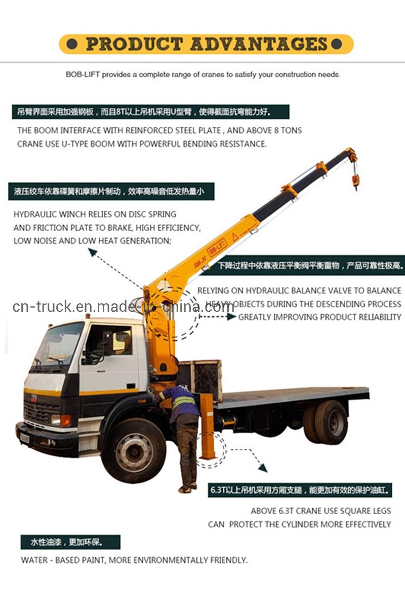 Factory Sales New Made 6wheels 2.5mt 3mt 4mt Telescopic Truck Crane