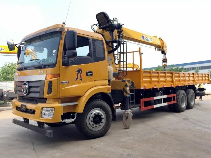 Foton 6X4 12tons Truck-Mountrd Carane Lorry with Construction Eqiupment Truck Mounted Crane