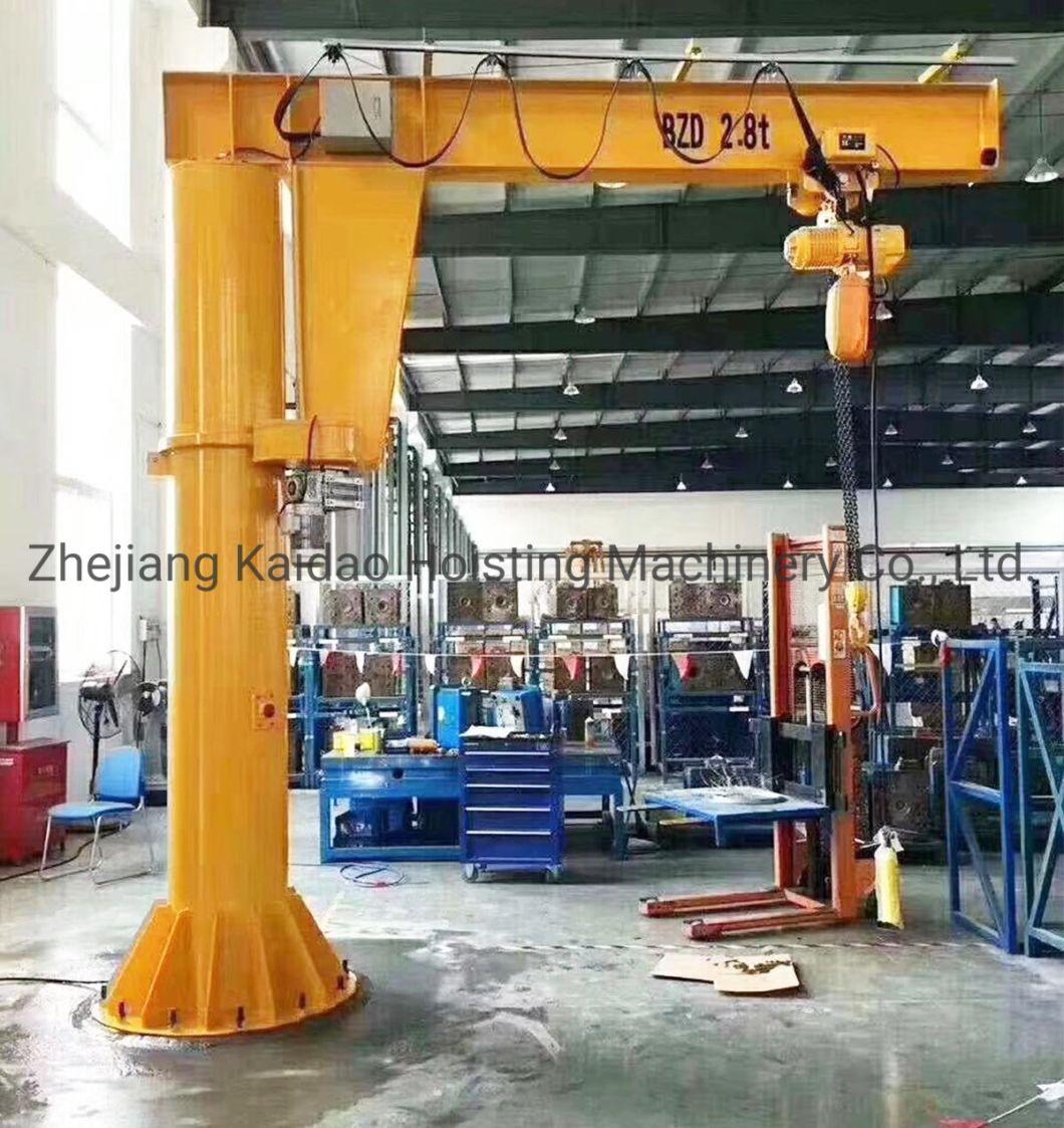 High Quality 2 Ton Electric Chain Hoist/Wire Rope Hoist Single Girder Wall Jib Crane / Crane