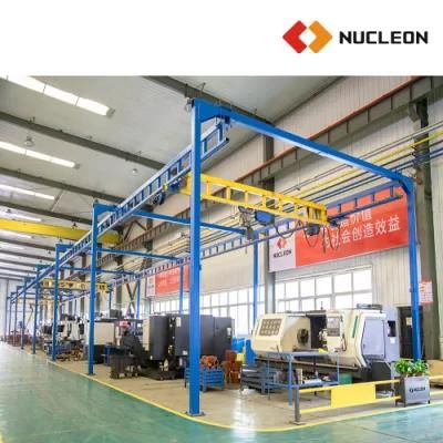 China Premium Manufacturer Nucleon Workshop Monorail Bridge Crane 1 Ton with Affordable Price