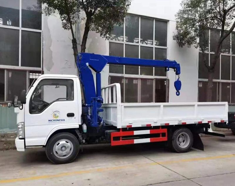 Isuzu Telescopic Boom Truck Crane Truck Mounted Crane 3 Ton 5ton Truck with Crane