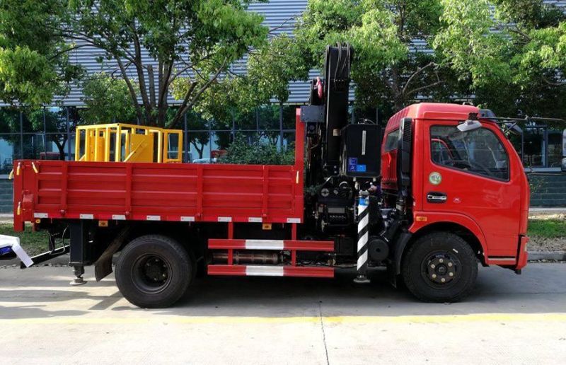 Dongfeng Utility Service Knuckle Boom Truck Crane 5tons Truck Mounted Crane