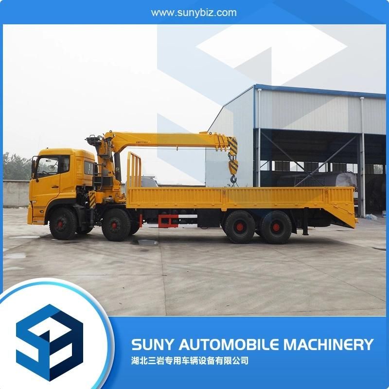Straight Arm Crane 12 Ton with 8X4 Dongfeng Cargo Truck
