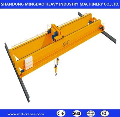 Lh 5 Ton 8 Ton 10 Ton Single Double Beam Girder Overhead Traudio-Videoelling Crane with Hoist