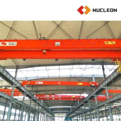 Nucleon 15t Double Beam Girder Bridge Overhead Crane with Wireless Radio Remote