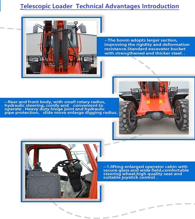 Made in China 1.5 Ton Telescopic Loader with CE, ISO, SGS