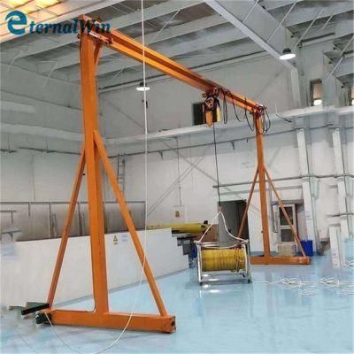 Portable Small Mini Workshop Use Mobile Gantry Crane 5 Ton