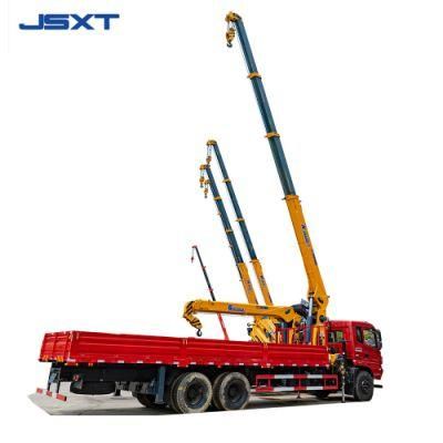 Jushixin 4/6/8/10/14 Ton Hydraulic Boom Lorry Truck Mounted Crane Telescopic Boom Mobile Truck Crane in Kenya