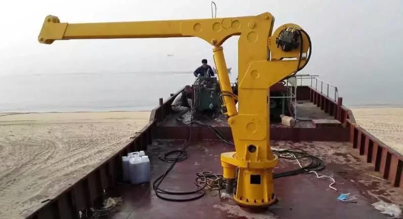 China Manufacturer 3 Ton Hydraulic Boat Knuckle Crane for Sale