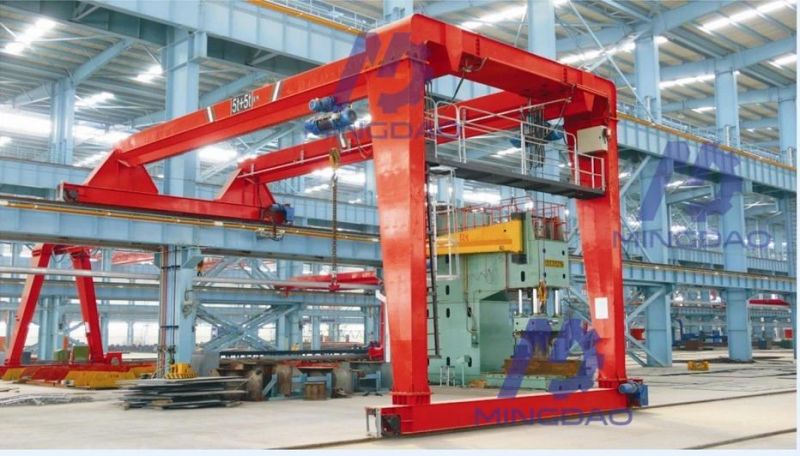 Bmg Model Double Girder/Beam Semi/Half Gantry Crane