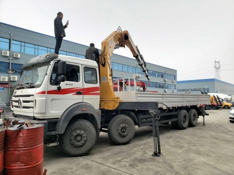 Heavy Truck North Benz 15t Truck Mounted Crane 15tons Truck Mounted Mobile Crane