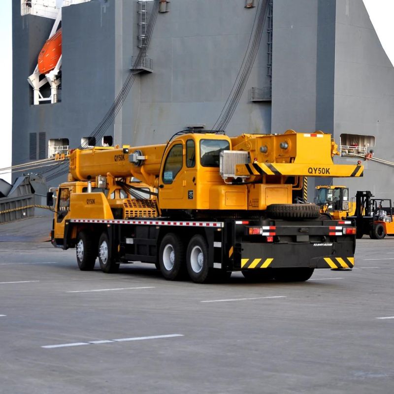 New 50 Ton Mobile Crane Telescopic Boom Truck Crane Qy50kd