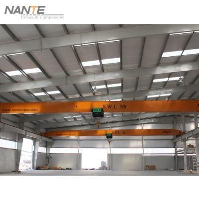 Single Girder Electric Low Head Room Viaduct Driving Overhead Cranes with Low Headroon Hoist