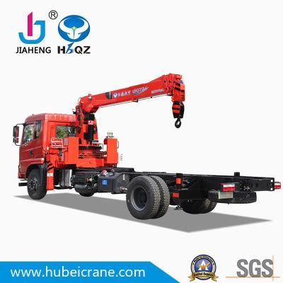made in China Manufacturer Hydraulic crane truck HBQZ Telescopic Boom 7 Ton Truck Mounted Crane for Sale cylinder wheel truck