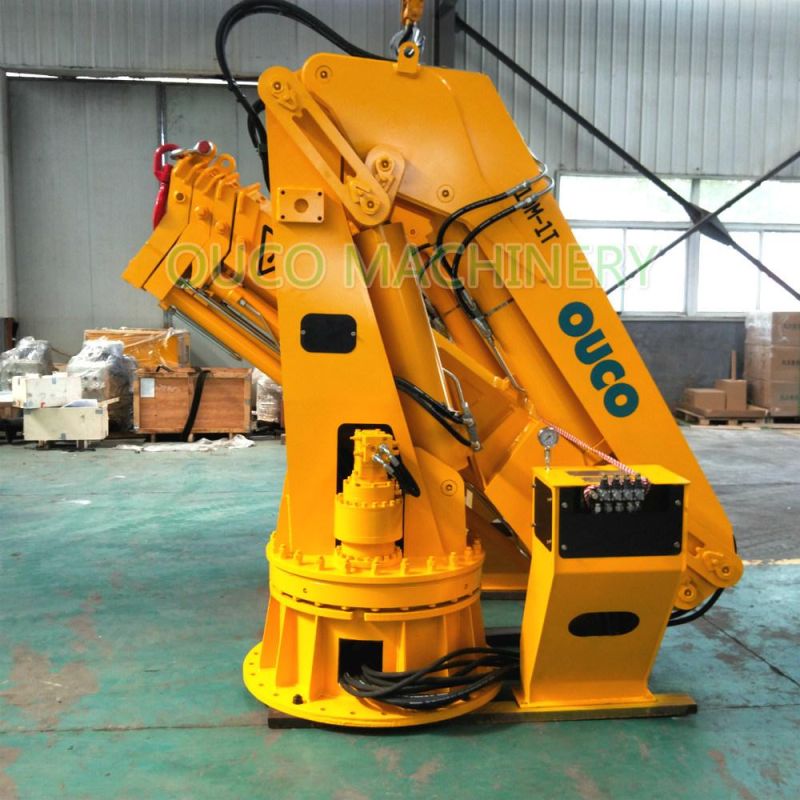 Ouco 1t10m Folding and Telescoping Marine Crane Is a Hot Product