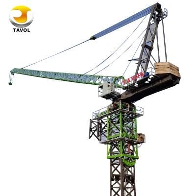 CE ISO Construction Using Luffing Jib Tower Crane 10t for Building Construction Site