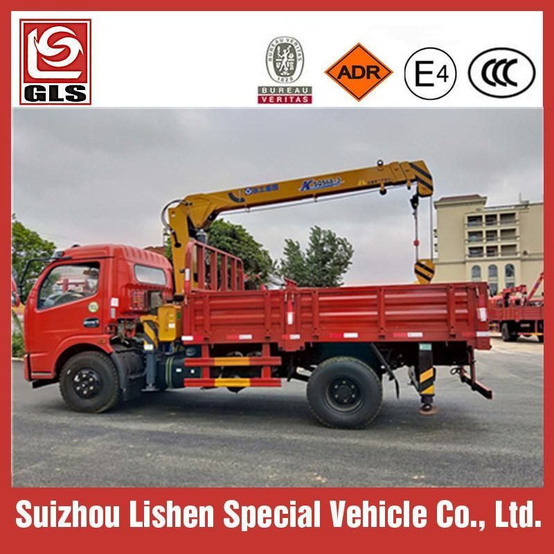 6 Wheels Mini 4 Tons Truck Mounted with 2 Tons 3t Crane Truck