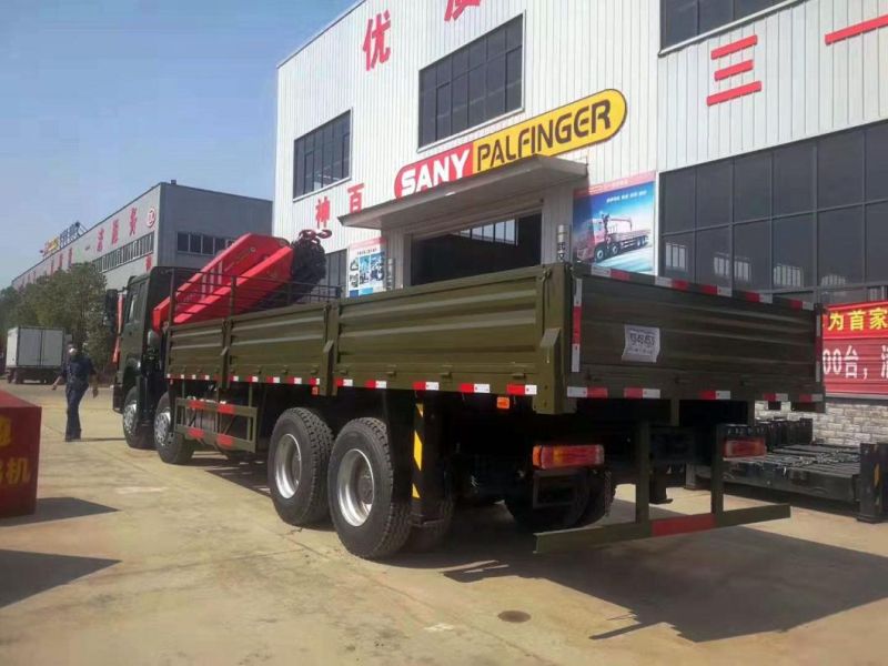 China HOWO Cheap Price with High Quality 14tons 16tons 20tons Construction Service Truck with Crane