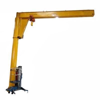 Single Column Swing Jib Cantilever Crane 2.5t Lifting Equipment on Sale