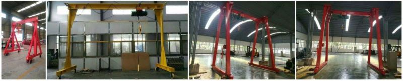 CE/SGS Approved Factory 0.5ton 1ton 2ton Small Light Duty Mobile Portable Mini Movable Gantry Crane with Low Price