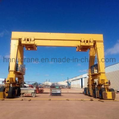 New Design Port 25 Ton Rtg Rubber Tyre Container Lifting Gantry Crane Price