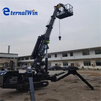 Black Spider Crane Diesel Electric Dual Power with Basket