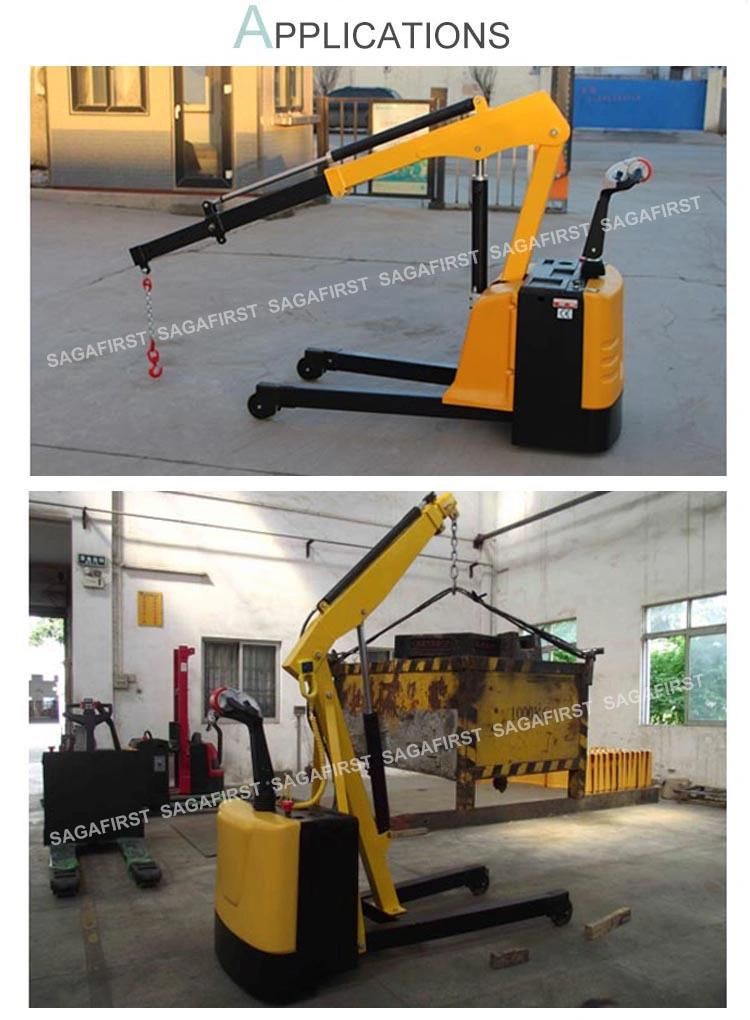 Folding Electric Counter Balanced Floor Shop Crane