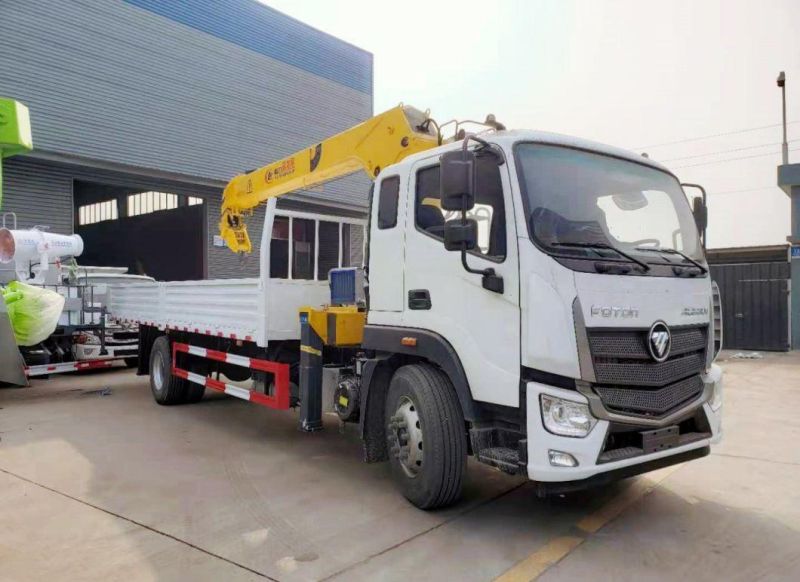 Foton/HOWO 4X2 Lorry Mounted Straight Arm 10tons Crane 12tons Crane Conveyor Truck Mounted Telescopic Boom Crane Truck