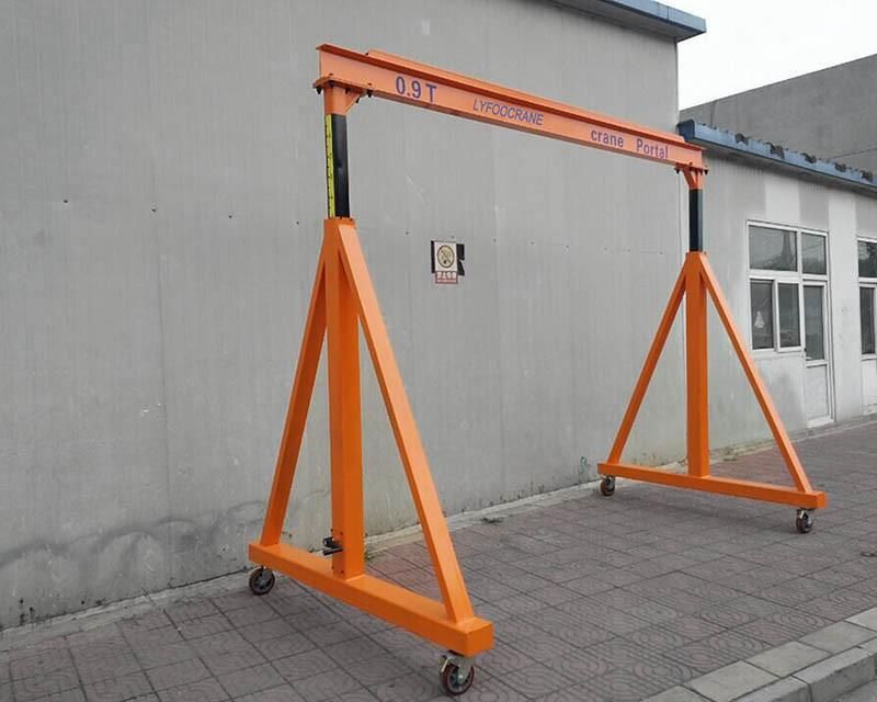 Height Adjustable Mobile Gantry Crane 100kg - 10t by Manual Screw