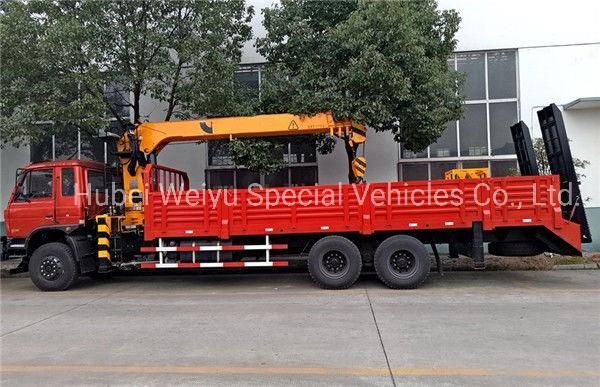 Dongfeng/Howo/Foton/Isuzu/FAW 6*4 10Ton Hoisting Truck Mounted with Hydraulic Straight 4-Arm Telescopic Boom Crane