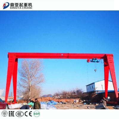 Dy High Quality 3ton 4ton 5ton 6ton 380V Poratble Single Girder Gantry Crane for Workshop