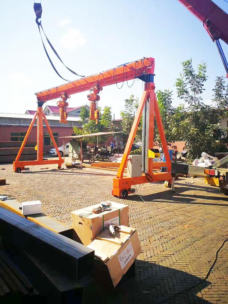 Small Crane 500kg~20ton Height Adjustable Gantry Crane (2000lbs, 3000lbs, 5000lbs)