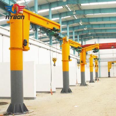 Workshop Floor Mounted 360 Degree Rotating Pillar Electric Jib Crane