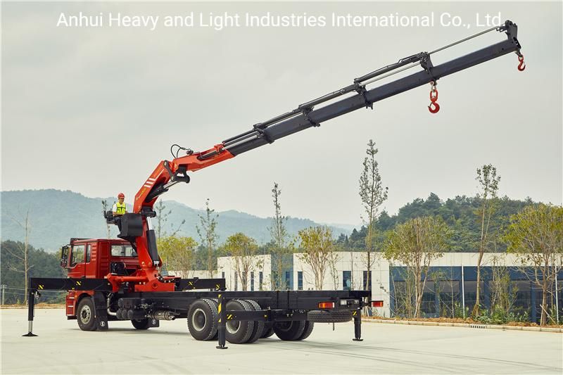 Hoisting Machinery Spk42502 Model 15ton Truck Mounted Hydraulic Knuckle Boom Crane Knuckle Boom Lift Loading Mounted 15ton Mobile Truck Crane