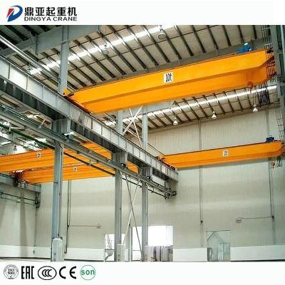 Dy Best Selling 16ton Double Girder European Frequency Conversion Single Girder Bridge Crane