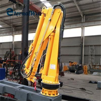 Offshore Telescopic Boom Marine Crane All Rotation Slewing Crane for Ship