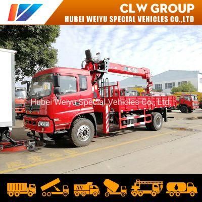China Good Price Dongfeng 6.3ton 7t 8t 10ton 4*2 Truck with Crane